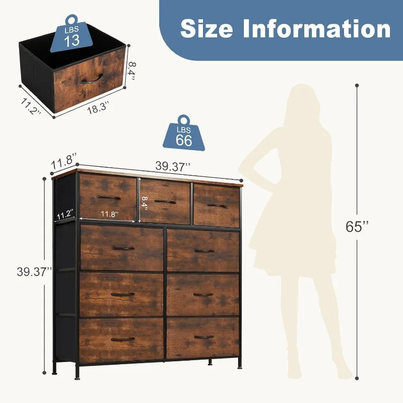 Fabric Storage Tower Dresser