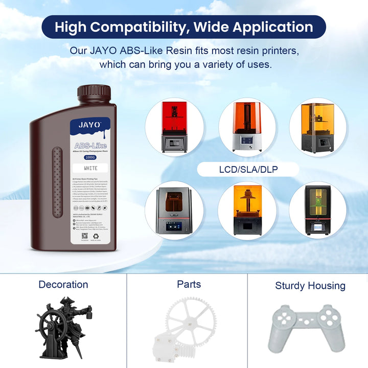 JAYO 3D Printer Resin14K Standard 1KG 405nm Liquid Rapid UV Curing For LCD Photopolymer Resin 3D Printing Material Fast delivery