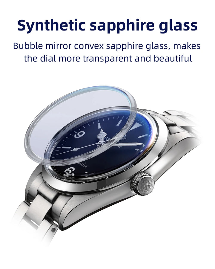 ADDIESDIVE Top Brand Men's Luxury Stainless Steel Wristwatch Sapphire Glass Luminous 100m Waterproof Reloj Hombre Quartz Watches