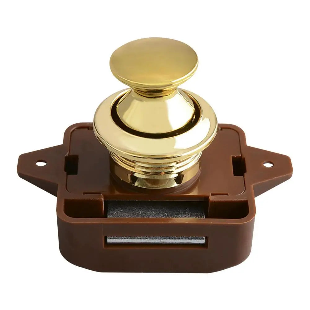 Camping Car Push Lock RV Caravan Boat Motor Home Cabinet Drawer Latch Button Locks Keyless Furniture Door Lock Hardware