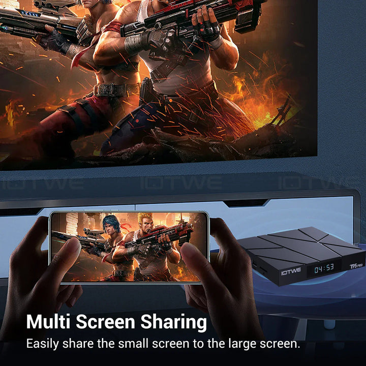 2025 New T95Pro Android 13.0 TV Box Quad-Core 4 GB+ 32 GB Bluetooth 5.0 WIFI6 6K HD Media Player