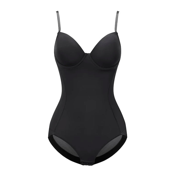 Underwire White Bodysuit Women Shapers Stretch Solid Color Silky Underwear Shapewear