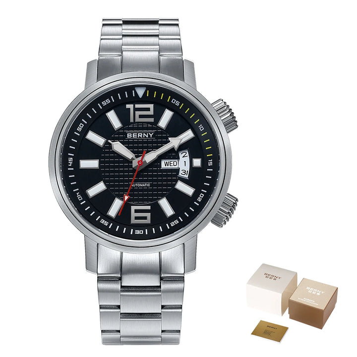 20Bar Diver Automatic Watch For Men Miyota 8205 Super Luminous Sapphire Swim Sport Mechanical Automatic Self Winding Wristwatch