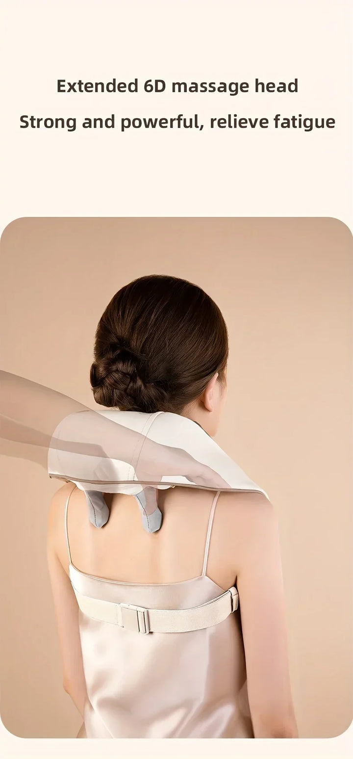 20W Neck And Shoulder Massager Wireless Shoulder And Back Kneading Massage Shawl Trapezius Neck Cervical masajeador