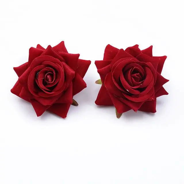 Artificial Silk Roses for Décor