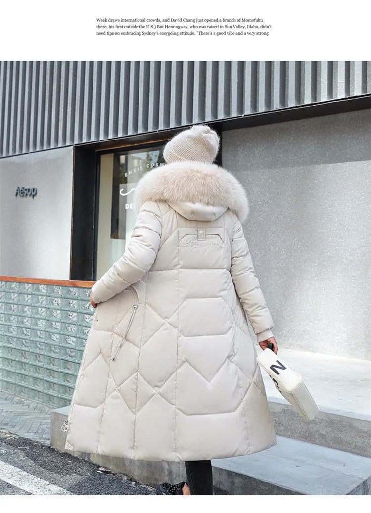 2024 New Autumn Winter Coat Women Thicken Warm Oversized Hoodies Casual Loose Korean Autumn Winter Fashion  Cotton Parkas Coat
