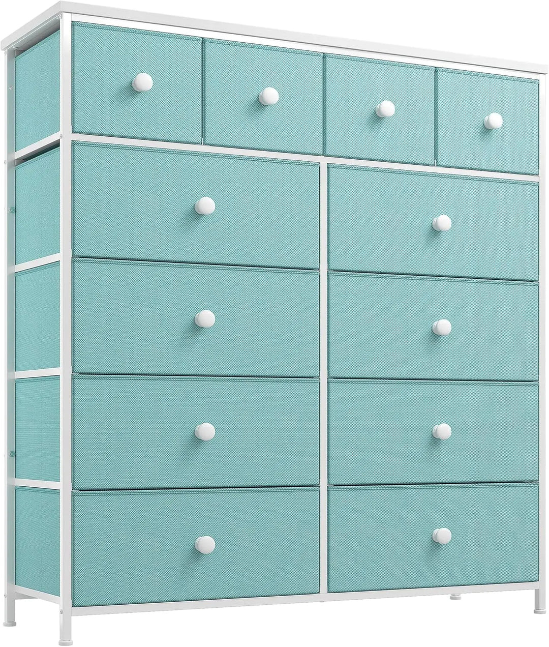 White Dresser with 12 Drawers