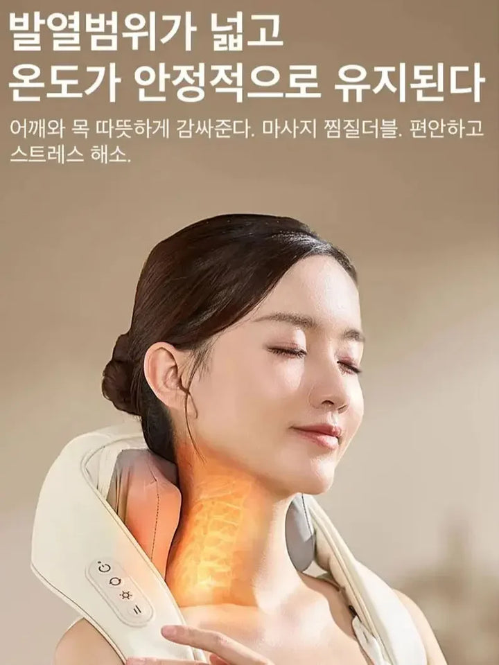 Neck Shoulder Massager Korea 26W BLDC Motor Massager Multifunctional Neck Beauty Instrument Spa Egg Winding Massager