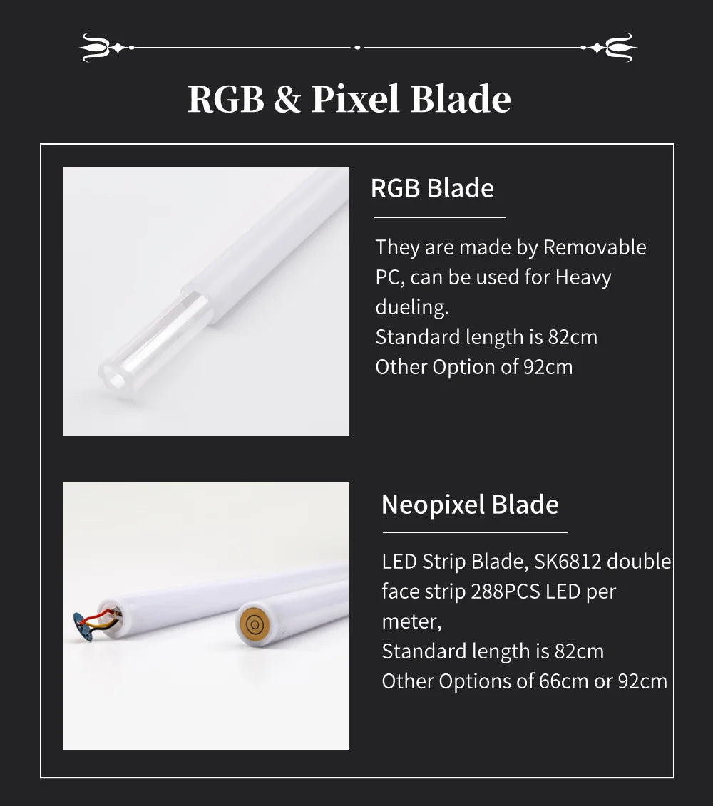 TXQSABER Neo Pixel Heavy Dueling RGB Lightsaber Metal Hilt Smooth Swing Christmas Cosplay Jedi Luminous Laser Swords Kids Toys