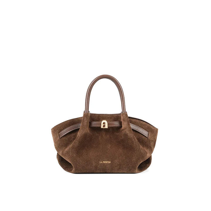 LA FESTIN Leather Bag New Suede Handbag Women's bags Luxury brand Bag Fashion Shoulder Bag Crossbody Bag Bucket Bag small size