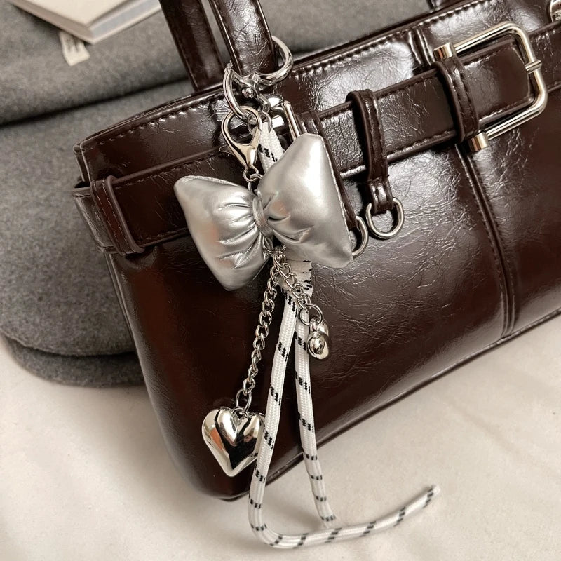 MOODS Belt Buckle Design Shoulder Satchels Bag For Women 2025 New In Luxury Designer Handbags Branded Fashion Totes With Pendant