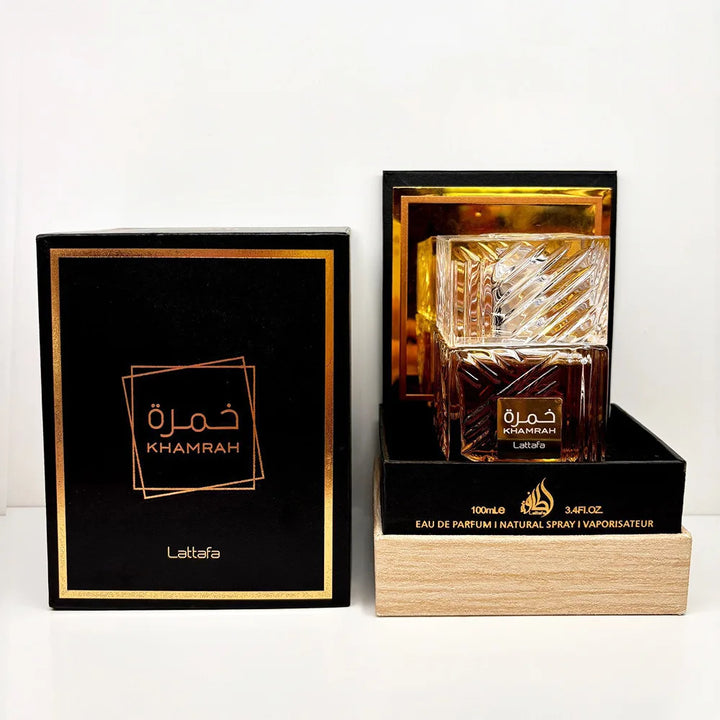 100ml Khamrah Qahwa Perfume – Rich & Wood Scent