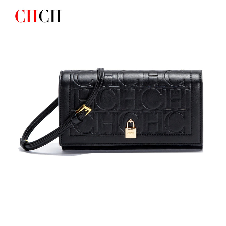 CHCH Women's Shoulder Bag 2024 Brand New Flip Letter Embossed Crossbody Bag