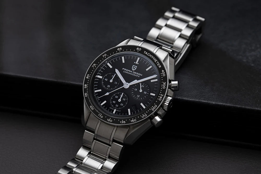 2025 New PAGANI DESIGN V5 Moon Men's Watches Top Luxury Quartz Watch For Men Chronograph Waterproof Sport Stainless Steel Clock