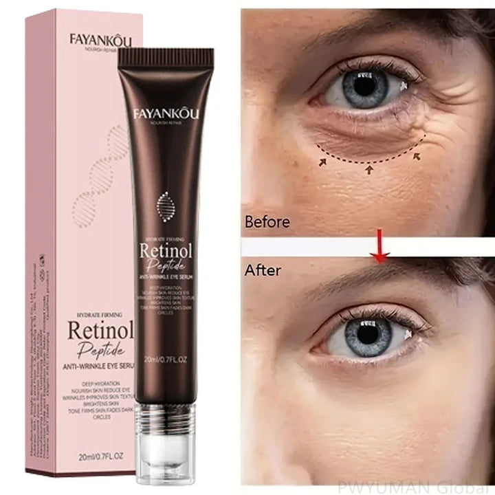 Retinol Anti Wrinkle Eye Serum Peptide Remove Dark Circles Eye Bags Puffiness Cream Moisturizing Repairing Korean Skincare New