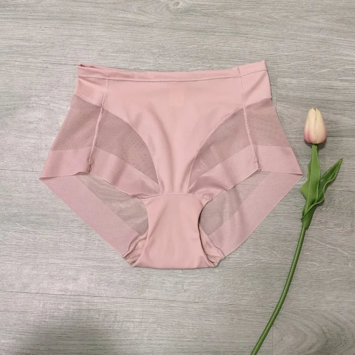 Breathable Mesh Body Sculpting Panties Women's Pants High Elasticity and Comfortable Ice Silk Control Briefs Slimming Underwear