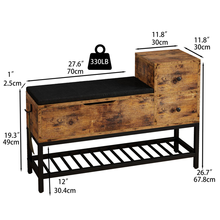 Entryway Bench Shoe Storage