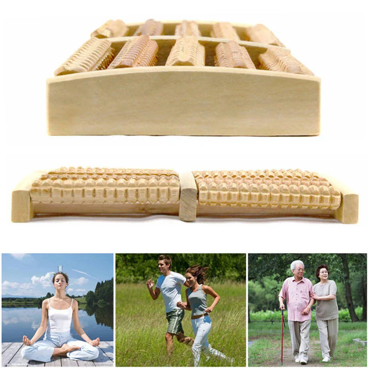 Premium Wooden Foot Roller Massage