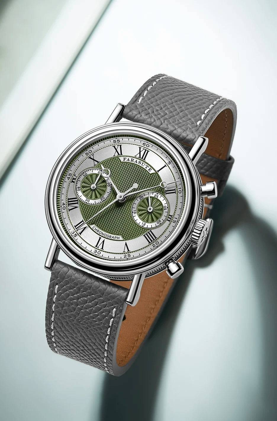 FARASUTE 2025 New Retro Mens Watches Quartz Watch For Men Speed Sports Chronograph  AR Coating  Sapphire VK64 Clock Reloj Hombre
