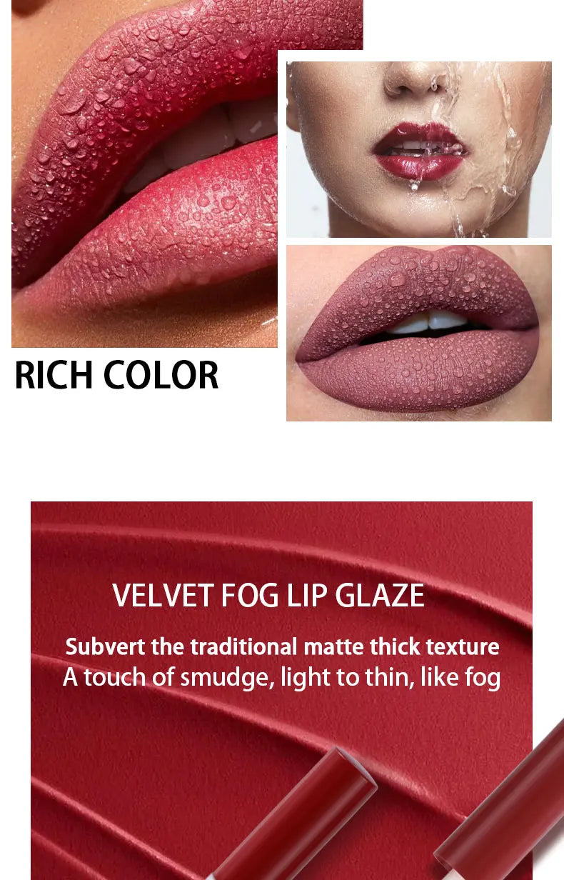 6-Color Waterproof Lip Gloss Set