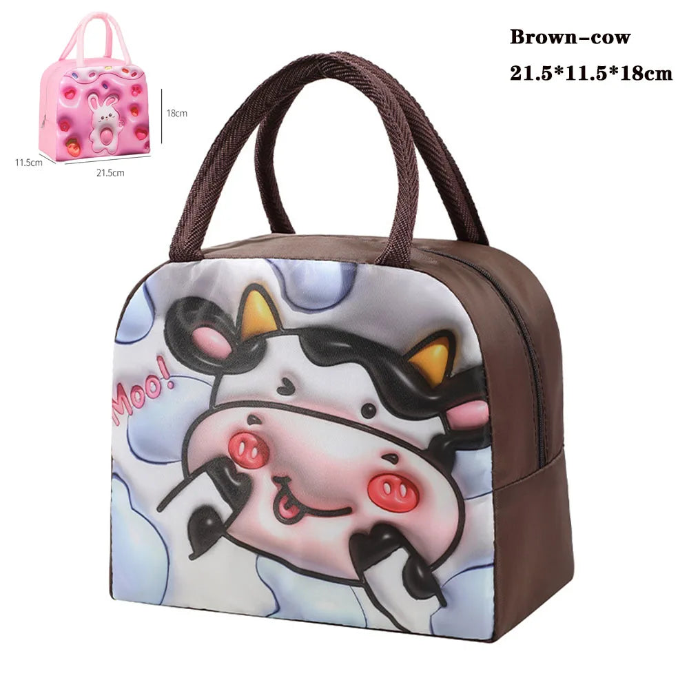 Thermal Bag Food Storage bag Student lunchbox cool bag for Children Food Container for Kids School small Thermal Lunch food Bag