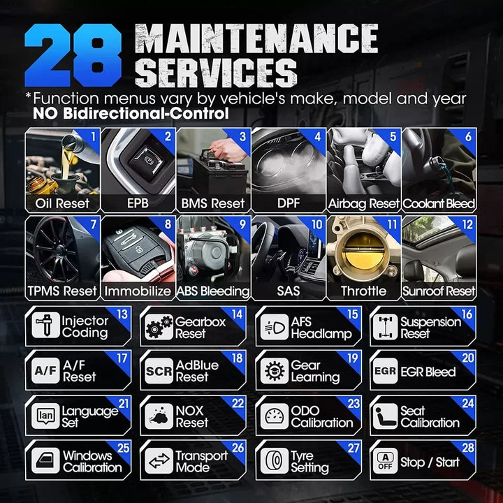 TOPDON Artidiag800 BT 2 OBD2 Professional Car Diagnostic Tool Automotive Scanner All System Scan Tool Free Lifetime Upgrade ECU