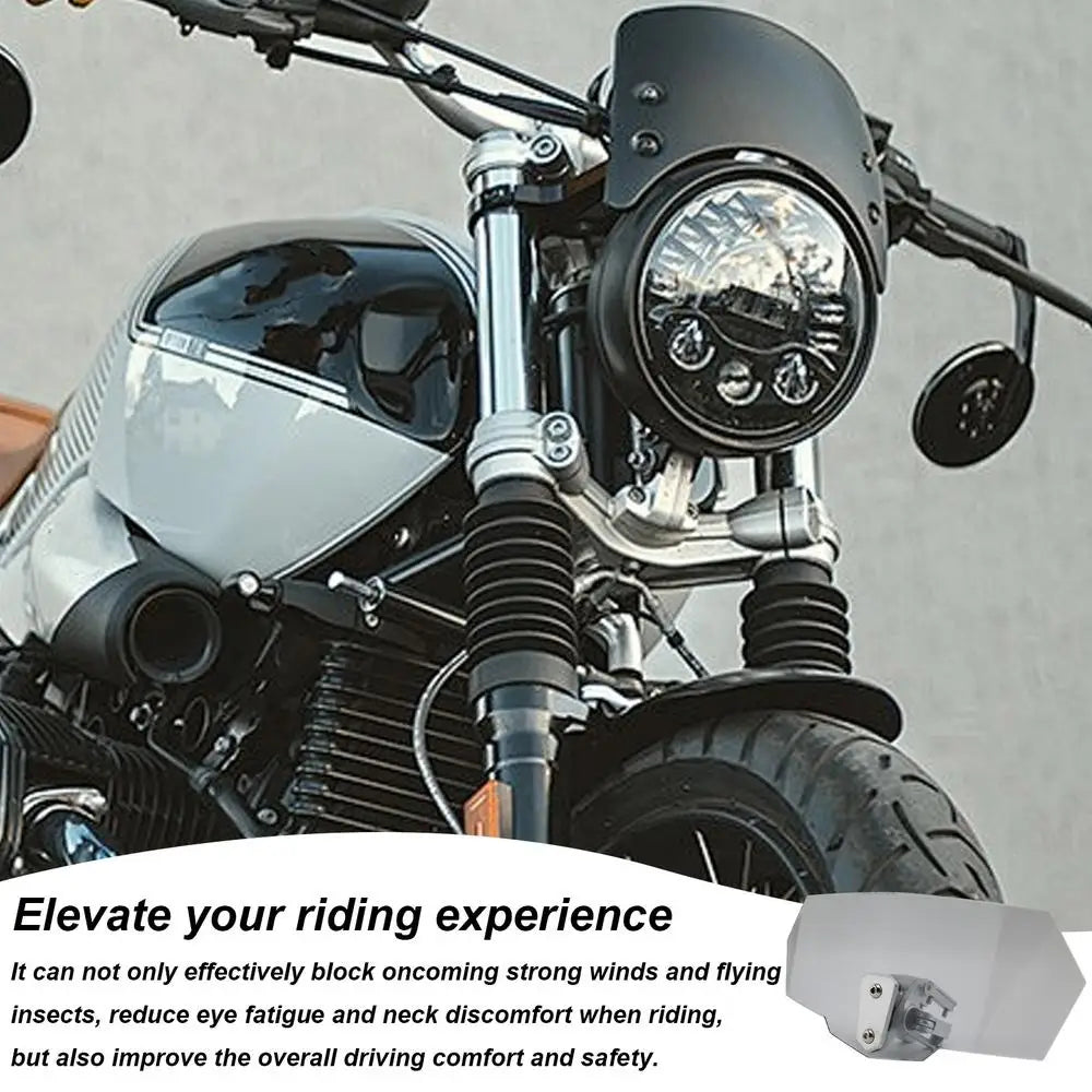 Motorcycle Windshield Extension Heightened Windshield Spoiler Clip Adjustable on Windshield Extension Motorcycle Wind Deflector