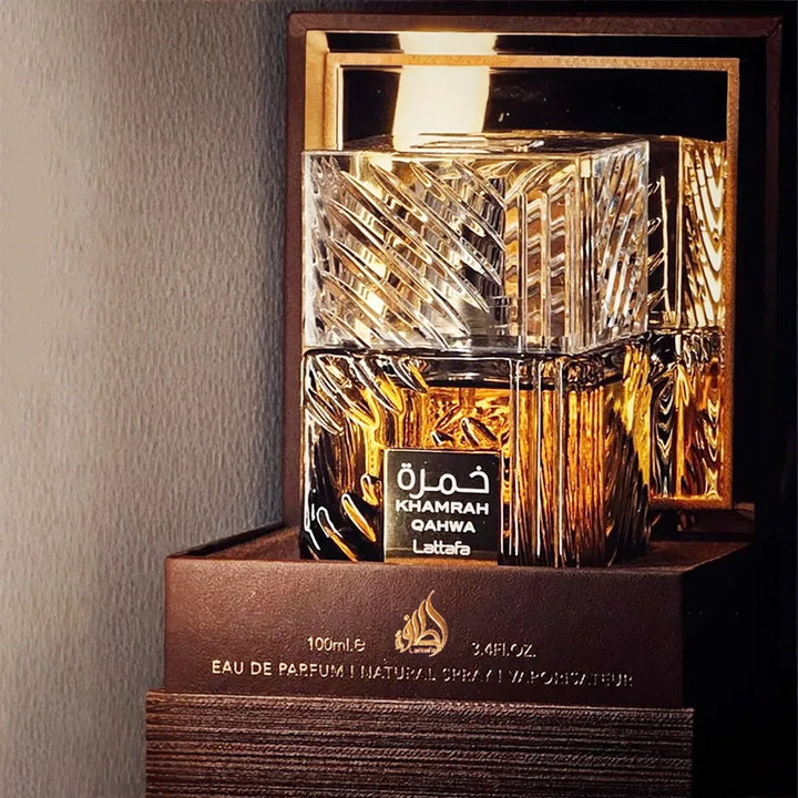 100ml Khamrah Qahwa Perfume – Rich & Wood Scent