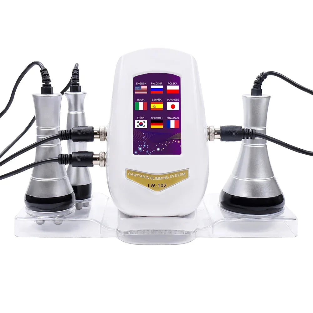 3 In 1 40K  Cavitation  Machine Body Facial Radiofrequency Massage Weight Loss Machine Body Shaping Slimming Fat Burn