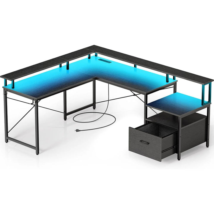 Office Desk with File Drawer
