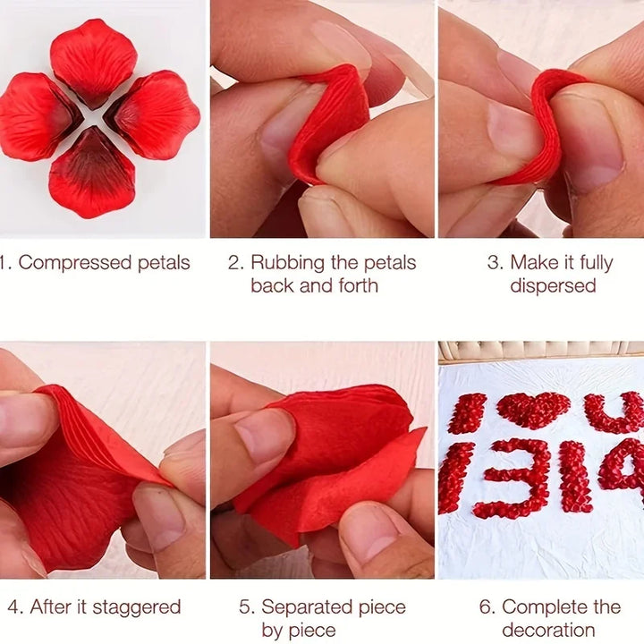 Artificial Rose Petals for Décor 100Pcs