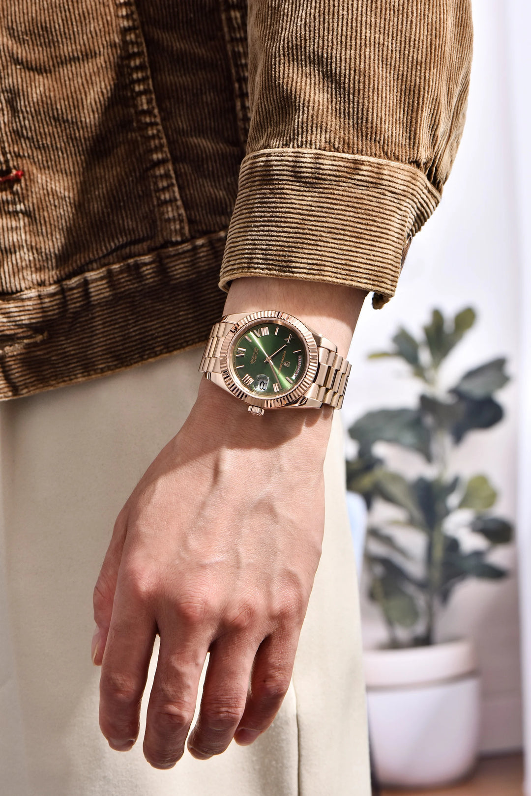 2024 New PAGANI DESIGN Rose Gold DD40 Luxury Automatic Watch Men Mechanical Wrist Watches Men Japan NH36A AR Sapphire crystal