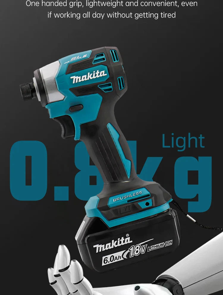 Makita Brushless Impact Driver DTD173 18V Lithium Cordless Electric Drill Power Tool Multifunction Household Tool（No Battery）