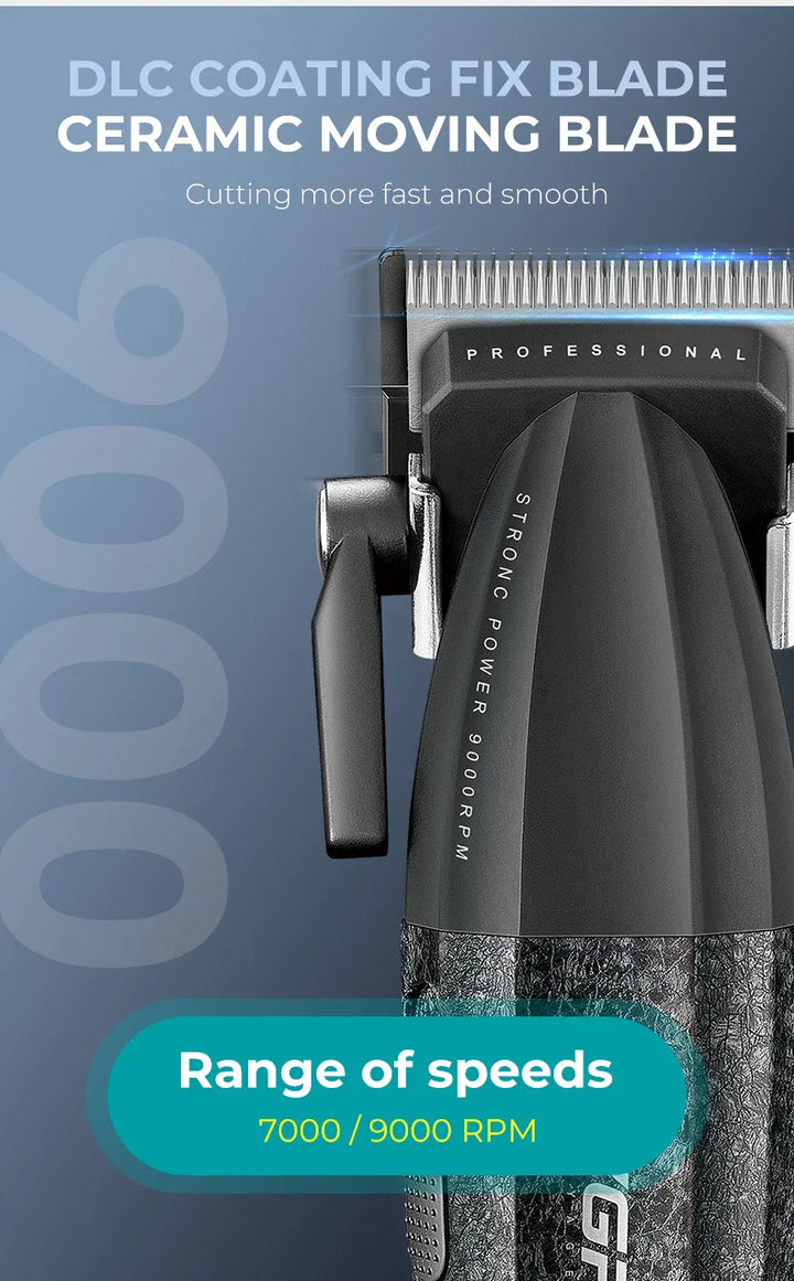 VGR Hair Trimmer Professional Electric Hair Clipper Barber Hair Cutting Machine 9000 RPM Haircut Metal Trimmer for Men V-640