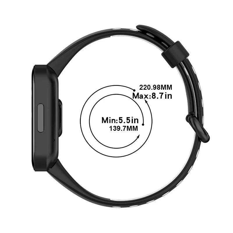 Silicone Strap For Xiaomi Mi Watch 2 3 Lite Mi poco Watch band For Redmi watch 2 Lite 3 Active Wrist Redmi watch 3 lite Bracelet
