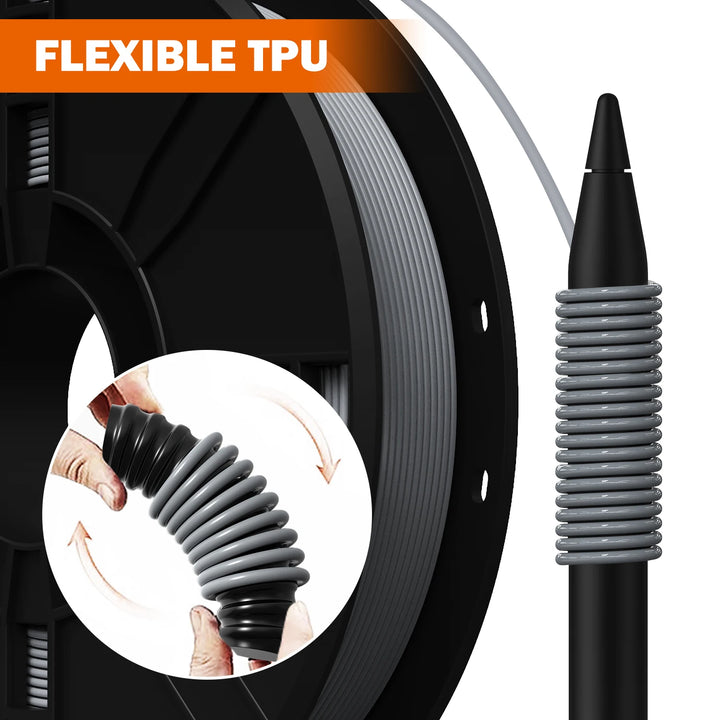 Eryone Flexible TPU Filament 1.75mm 3D Printing TPU Filament for 3D Printer 1 Spool 0.5kg New Arrival Fast Shipping