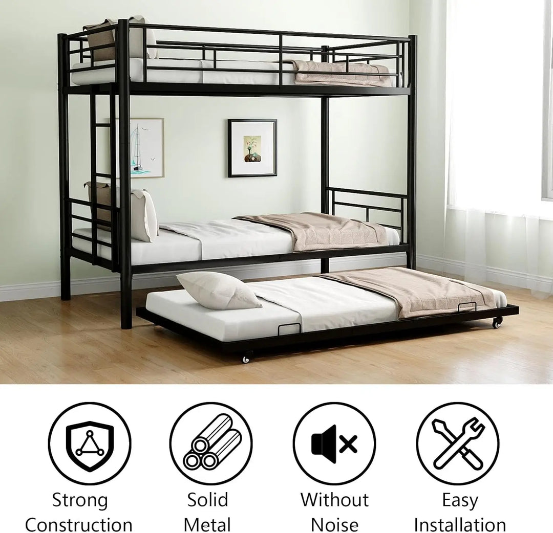 Twin Over Twin Bunk with Trundle