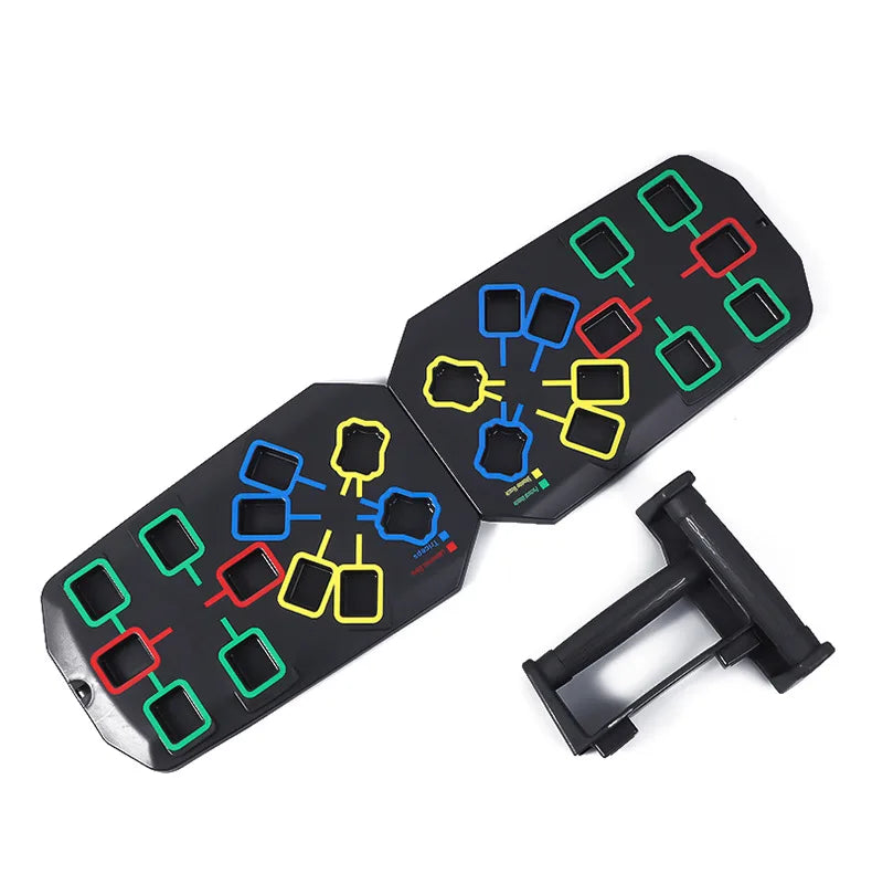 Multifunctional Folding Push Up Board Set Bracket Abdominal Muscle Training Equipment Portable Push Up Board Exercise Training