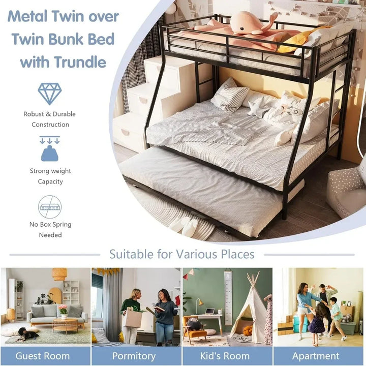 Twin Over Full Metal Bunk Bed