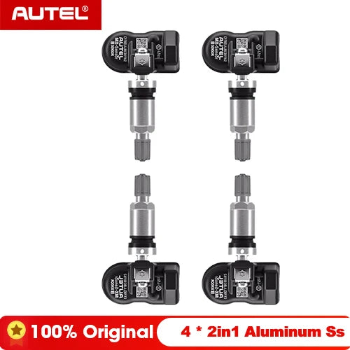 Autel TPMS Sensor MX-Sensor 2in1 315MHz + 433MHz Tire Replacement Sensor OE-Level Programmable & Cloneable TPMS Pressure Sensor