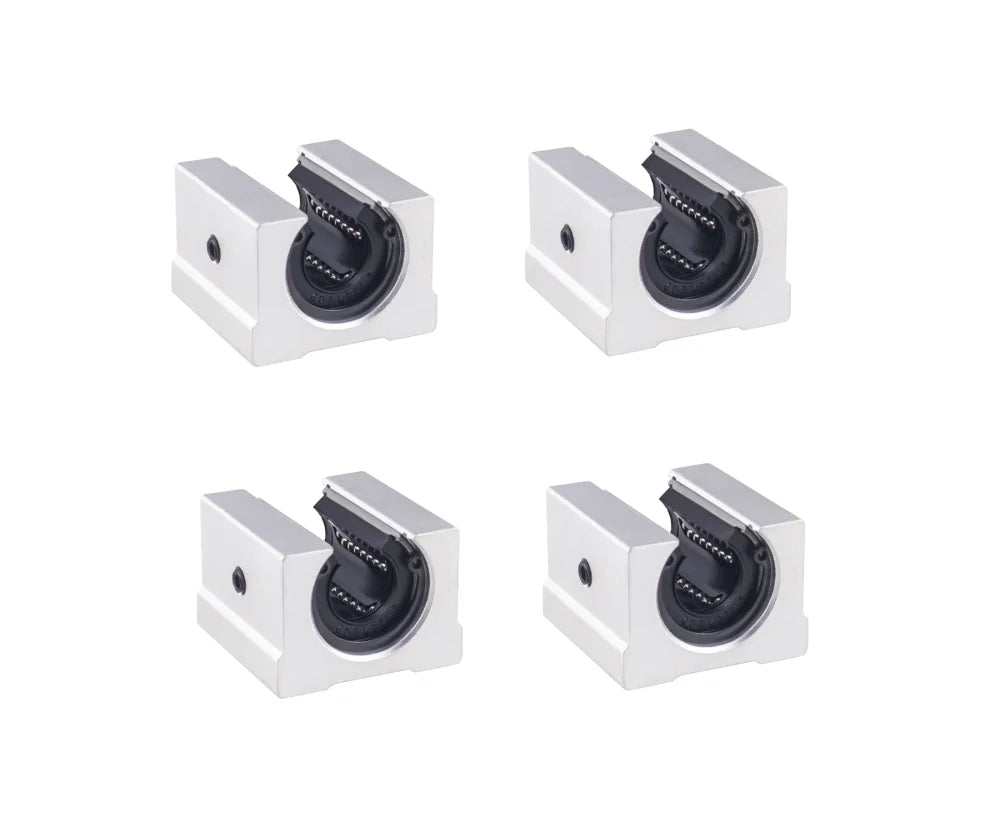 2Set SBR20 SBR 12 SBR25 SBR16 300 400 500 600 800 1000 1200mm Fully Supported Linear Rail Shaft Rod with 4 SBR16UU Block Bearing