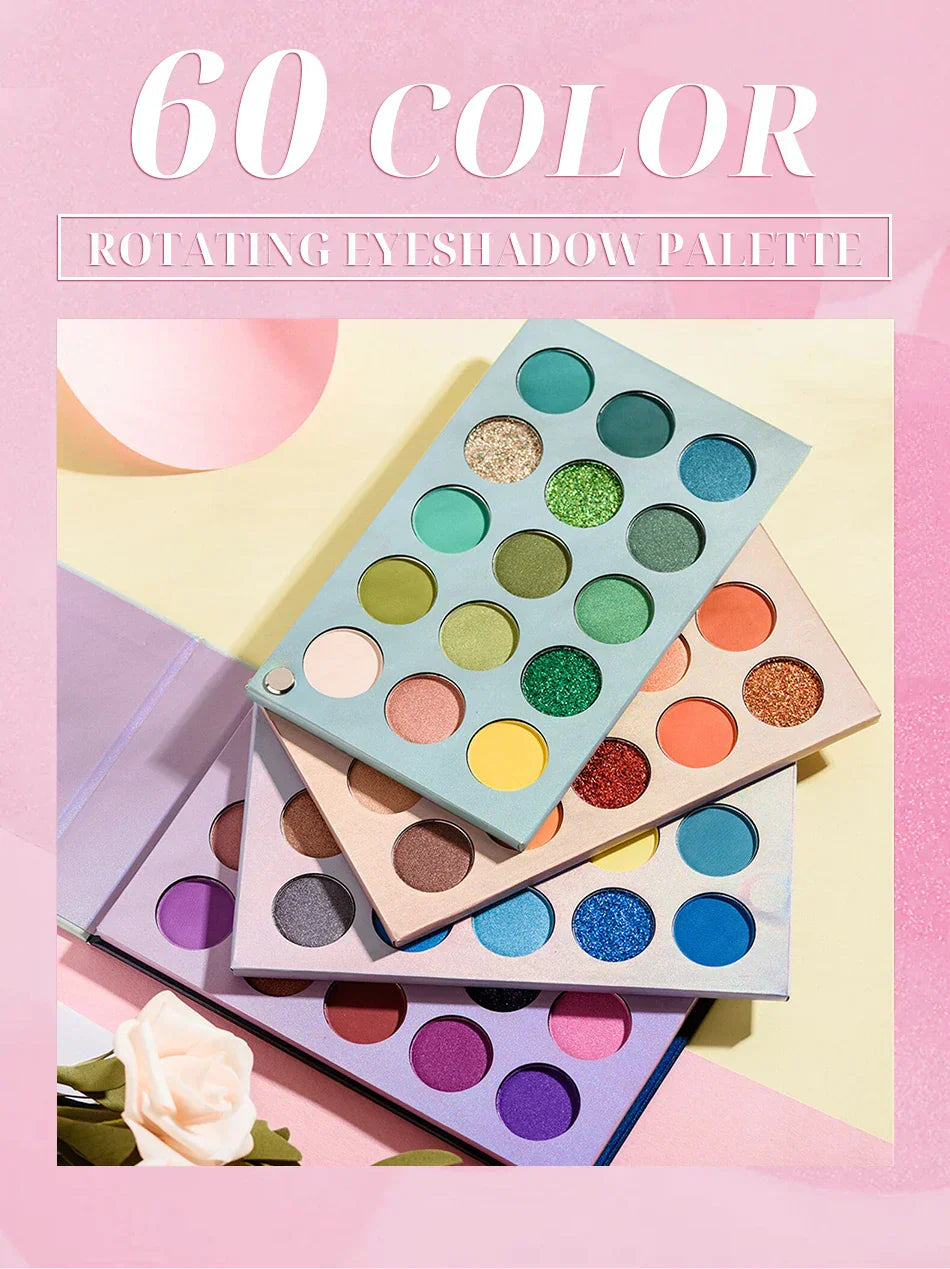 72/60-Color Matte Glitter Eyeshadow Palette