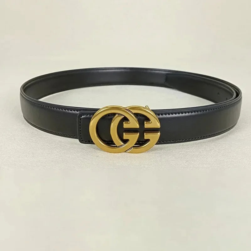 Fashion GG cowhide real leather belt for women luxury desiner Unisex men's belt elegant girdle belt female jeans waistband