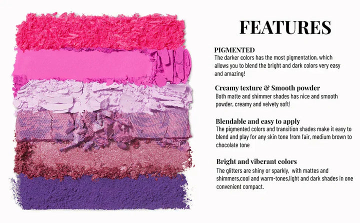72/60-Color Matte Glitter Eyeshadow Palette