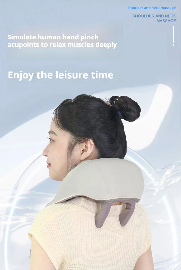 Oyeal Comfortable home portable multifunctional long range cervical spine massager pulse massager intelligent shoulder neck neck