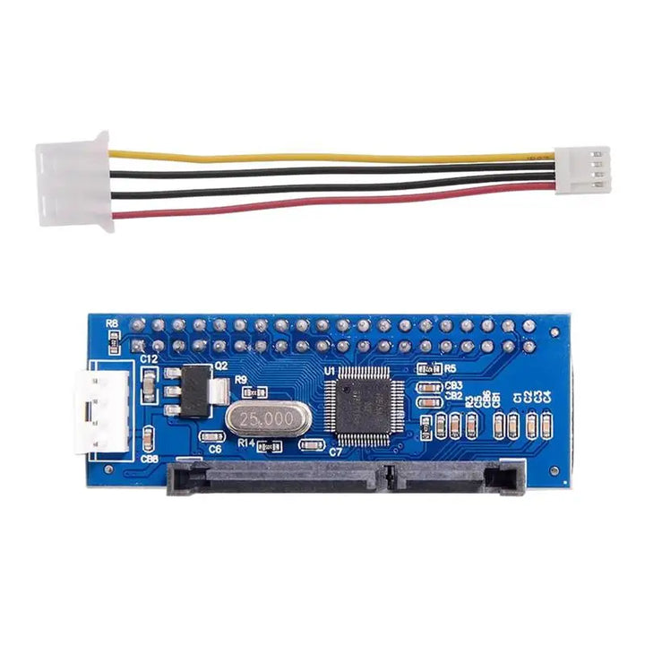 IDE to SATA Adapter HDD 3.5 IDE to SATA Hard Disk Converter PATA IDE 39/40Pin to SATA 22Pin Hard Drive Connector with Data Cable
