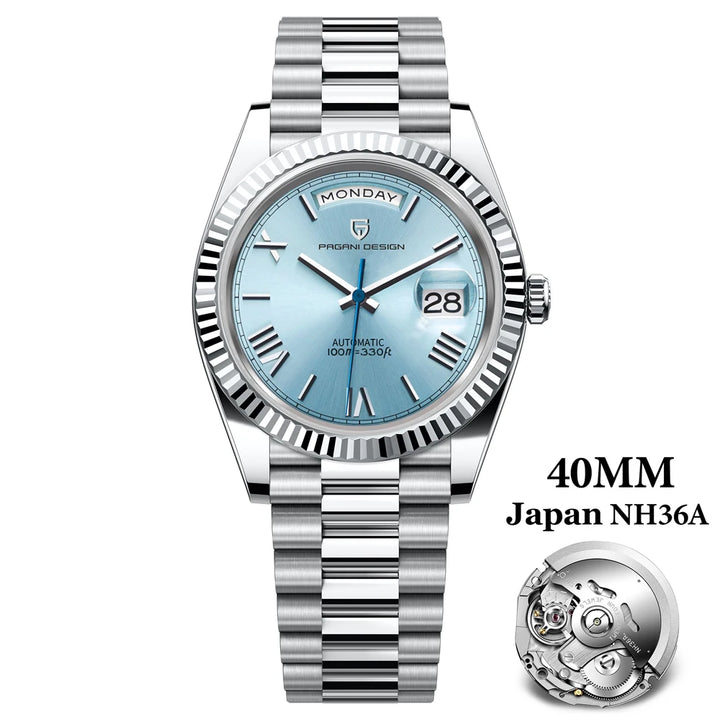 2024 New PAGANI DESIGN Rose Gold DD40 Luxury Automatic Watch Men Mechanical Wrist Watches Men Japan NH36A AR Sapphire crystal