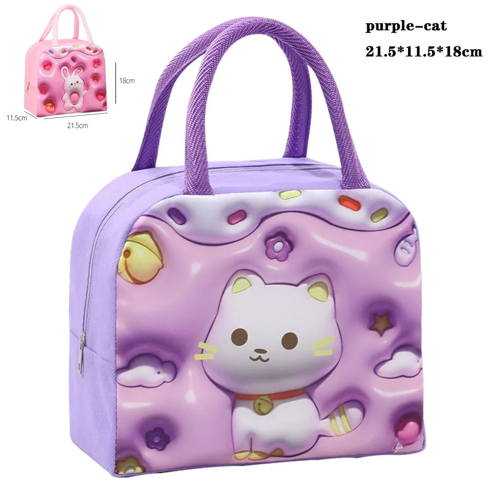 Thermal Bag Food Storage bag Student lunchbox cool bag for Children Food Container for Kids School small Thermal Lunch food Bag