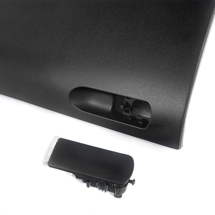 MAGICKIT Black Glove Box Compartment Door Lid Cover With Buckle For Audi A4 B7 2001-2008 CAR Accessories Direct Replacement