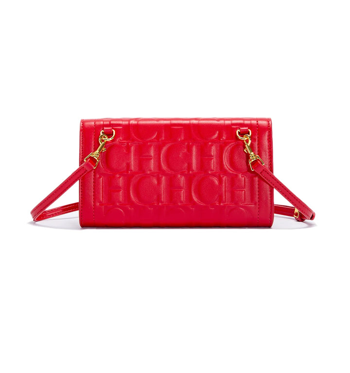 CHCH Women's Shoulder Bag 2024 Brand New Flip Letter Embossed Crossbody Bag